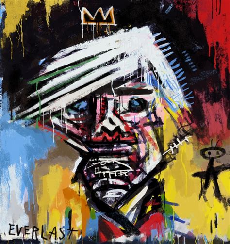 did basquiat work with warhol.